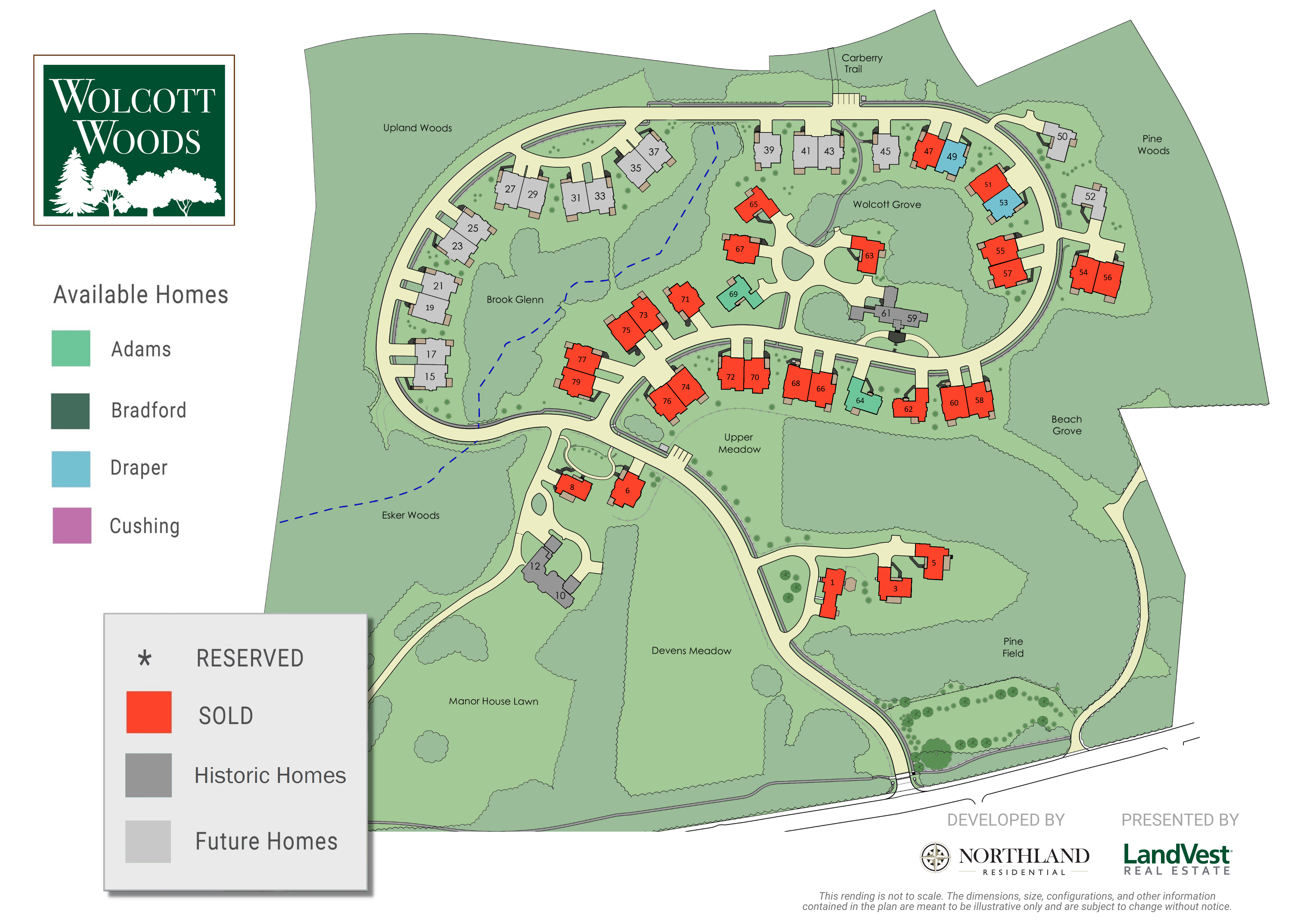Wolcott Woods Map