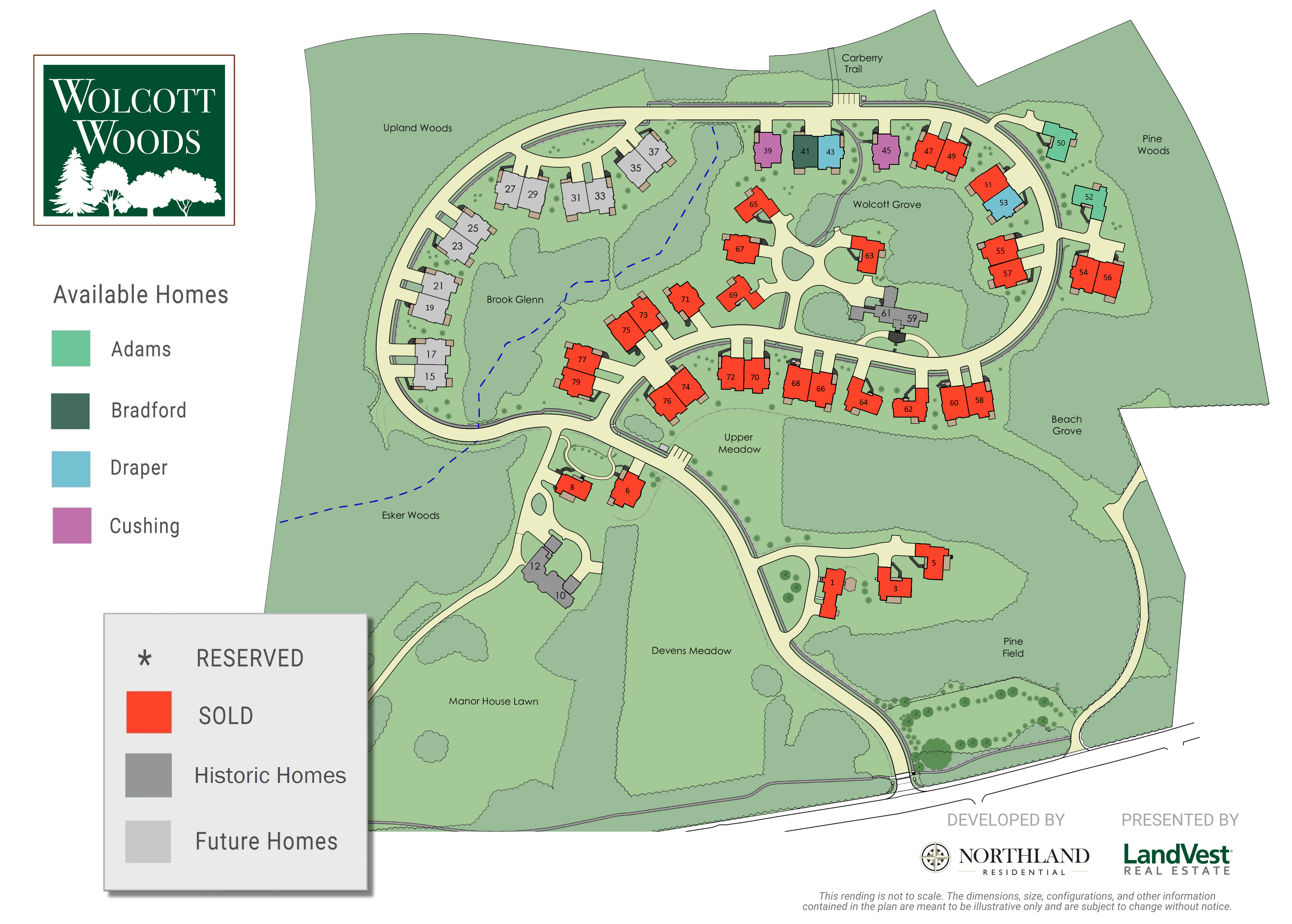 Wolcott Woods Map